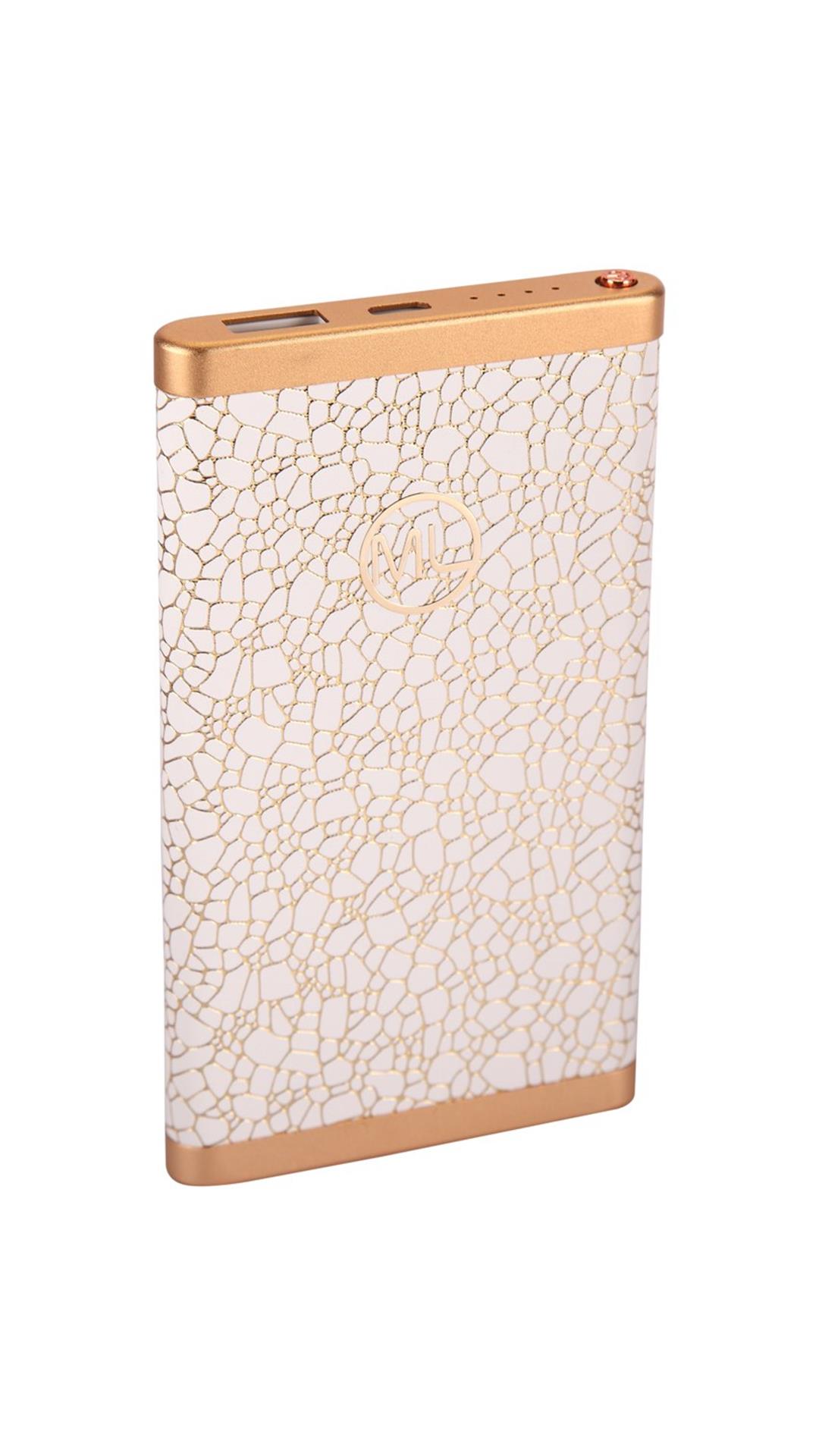 Maxxlite 6000 mAh Stylish Power Bank-White