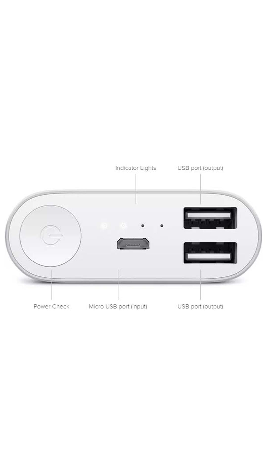 Maxxlite CP-10 11000 mAh Power Bank (Silver)