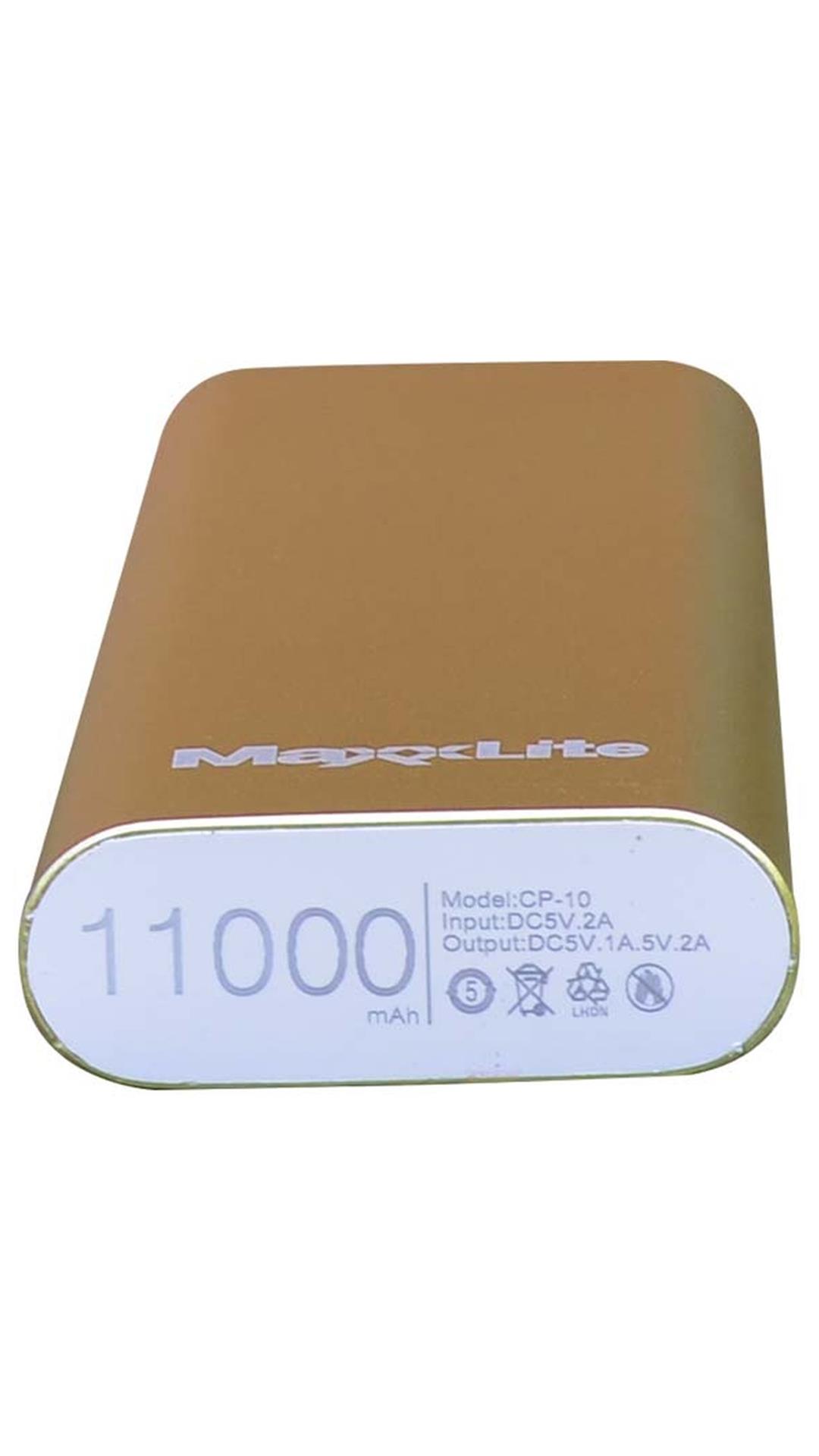 Maxxlite CP-10 11000 mAh Power Bank (Golden)