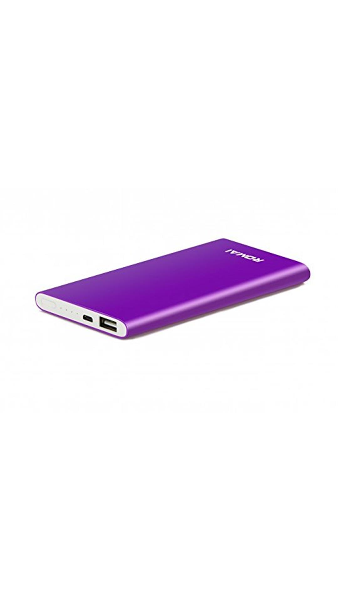 Romai  5000mAh Power Bank (Purple)