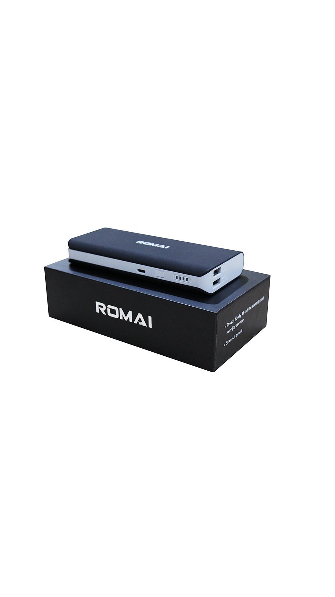 Romai T1 10000 mAh 10000mAh Power Bank (Black)
