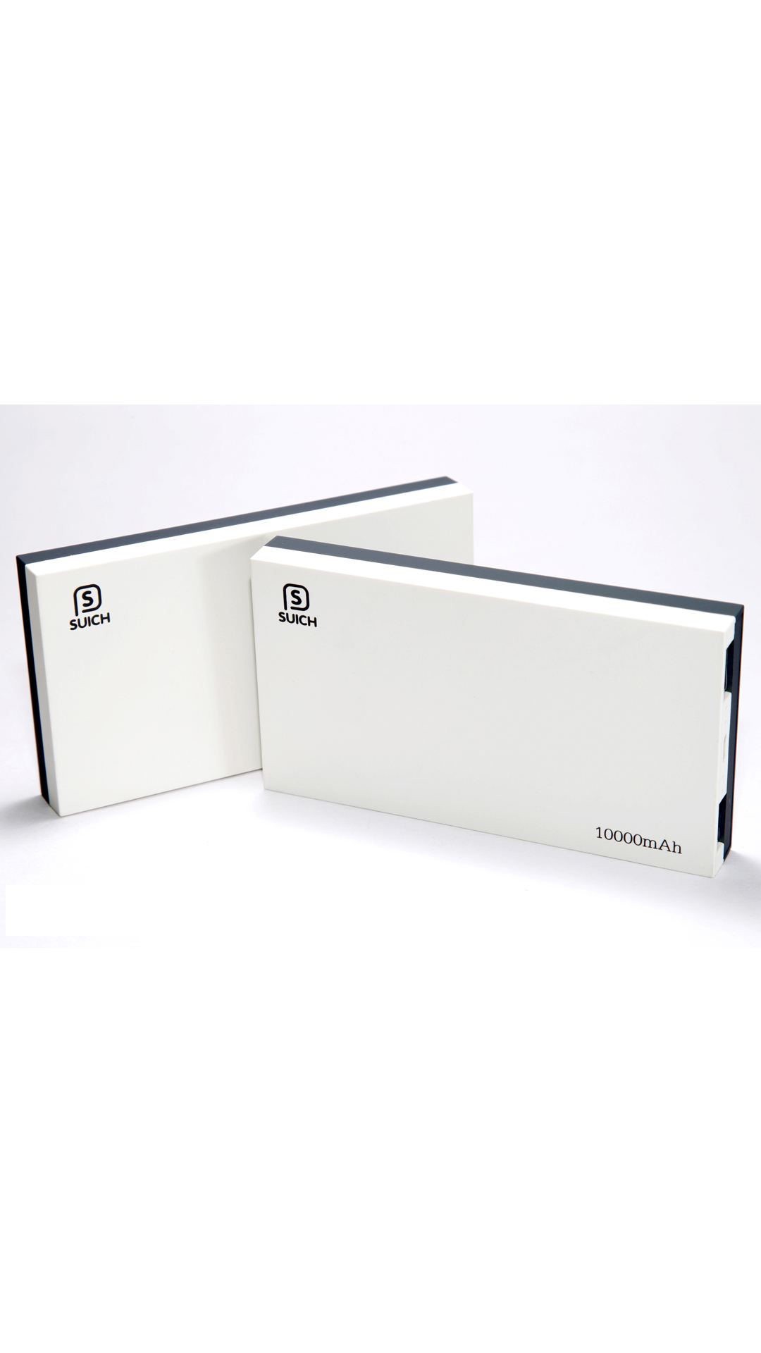 Suich SUICH004 10000 mAh Power Bank (White & Black)