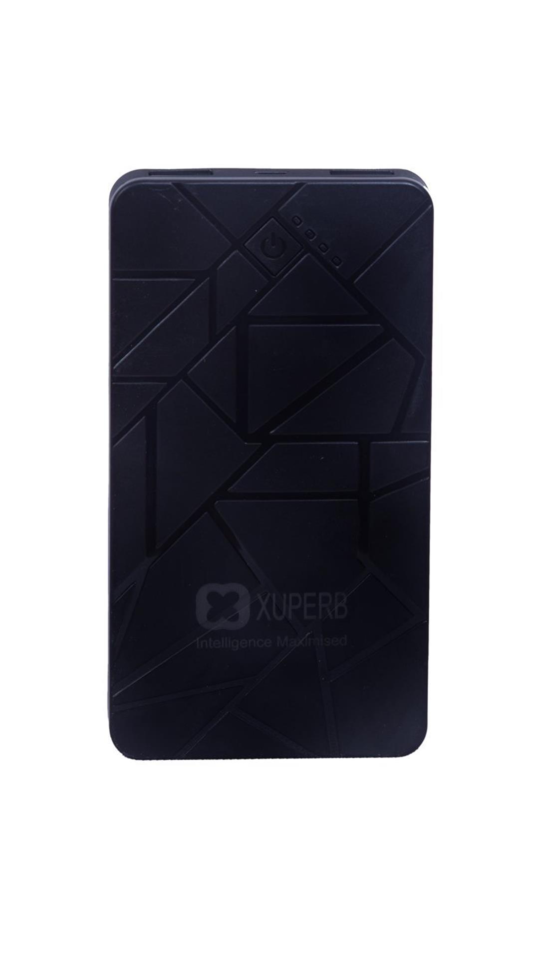 Xuperb Polymer SLIM (POLY-SLATE-100) 10000 mAh Power Bank (Black)