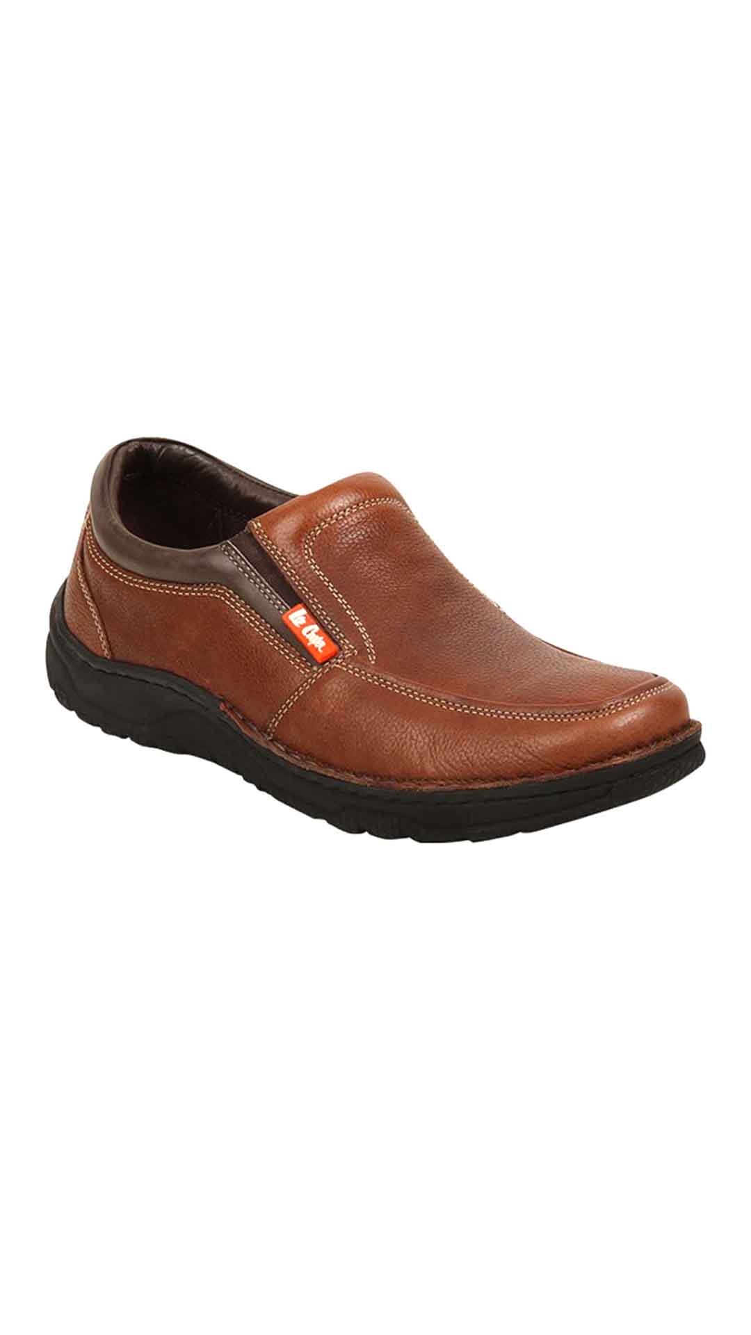 Buy Lee Cooper Sturdy Brown Slip-On Shoes-LC9641 (Euro Size-44) Online ...