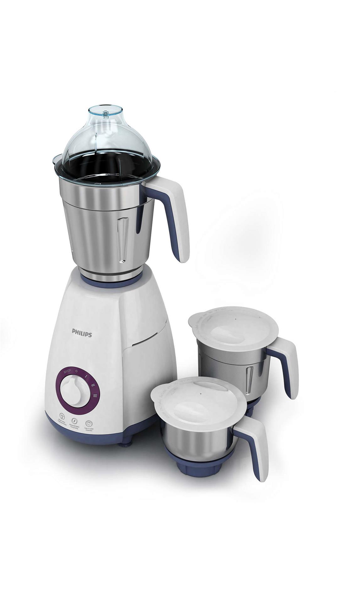 Buy Philips HL7699/00 750 W Mixer Grinder (White & Blue/3 Jar) Online
