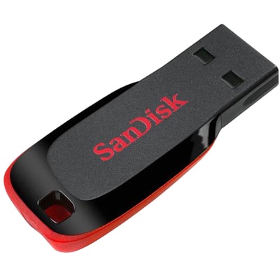 Sandisk Cruzer Blade 16GB Pen Drive (Red & Black)