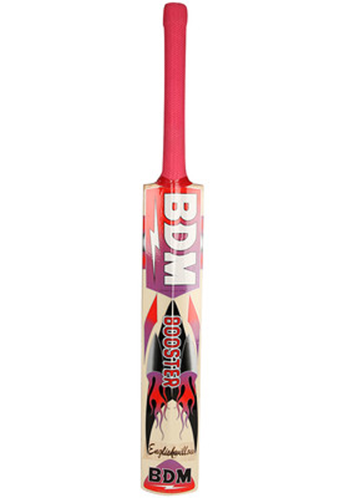BDM Booster English Willow Cricket Bat-Multicolor 