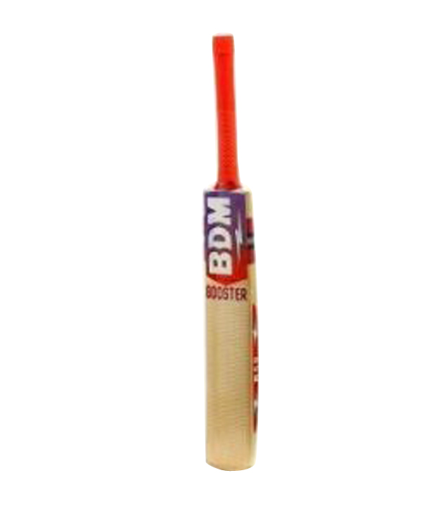 BDM Booster English Willow Cricket Bat-Multicolor 