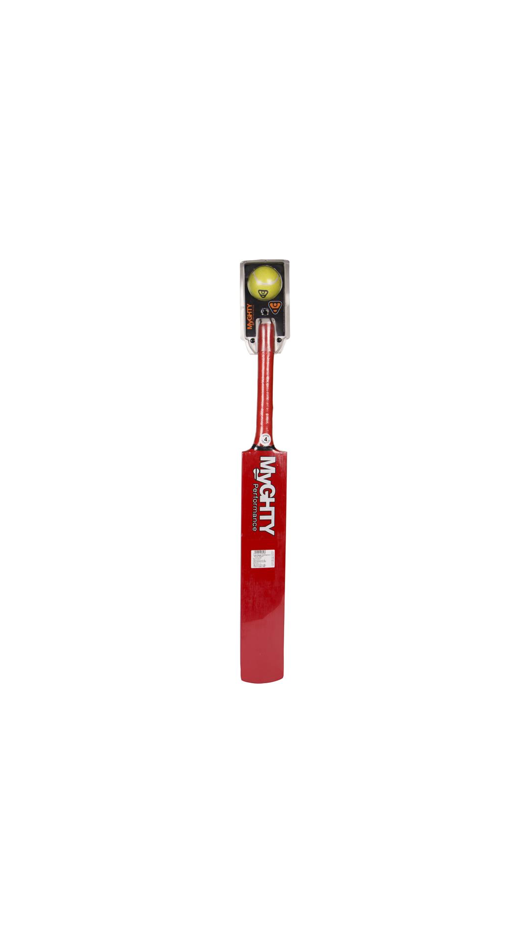 Myghty Performance Metallic Red Bat & Ball