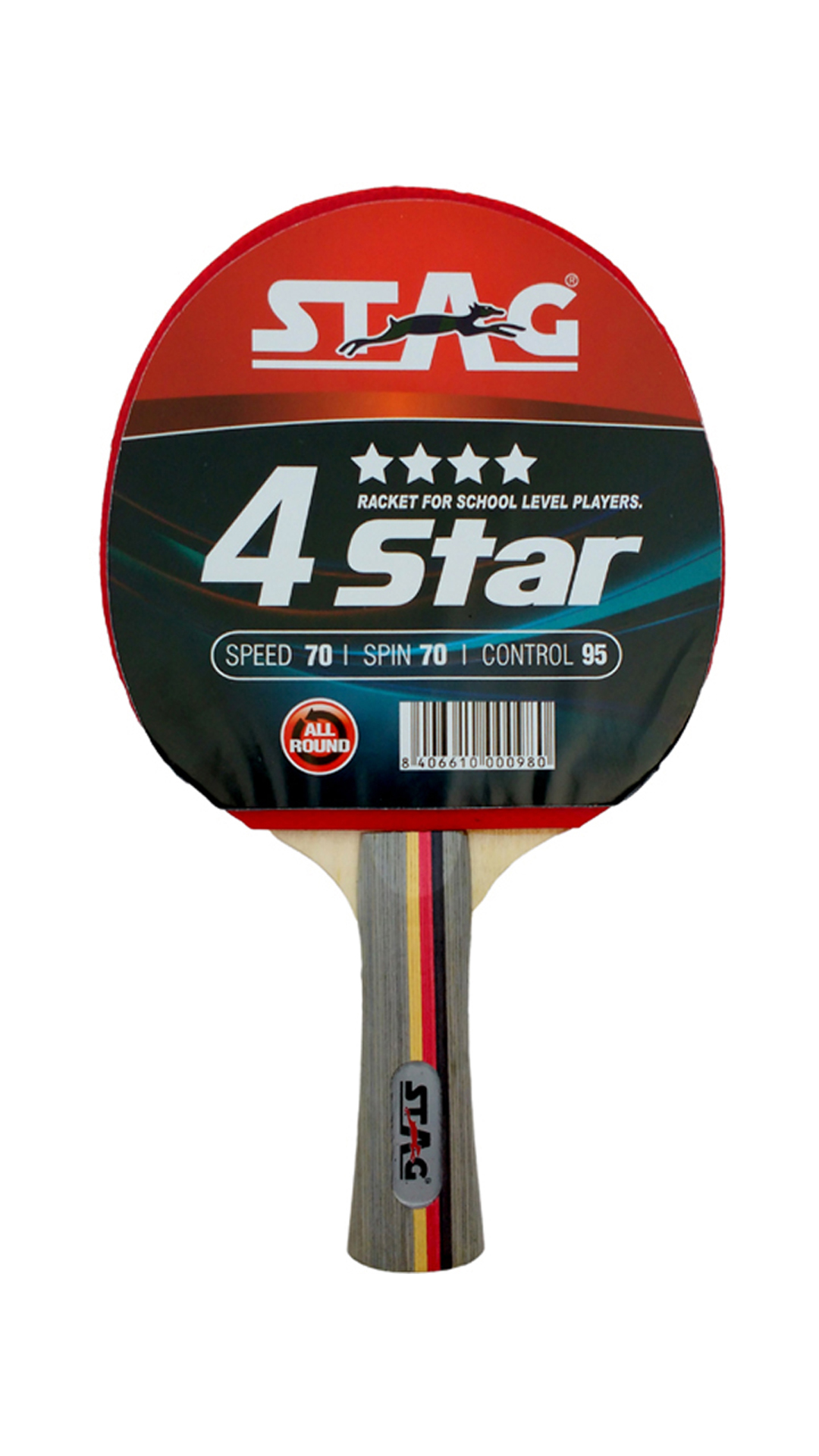 Stag 4 Star Table Tennis Racquet (Weight - 70 g) 