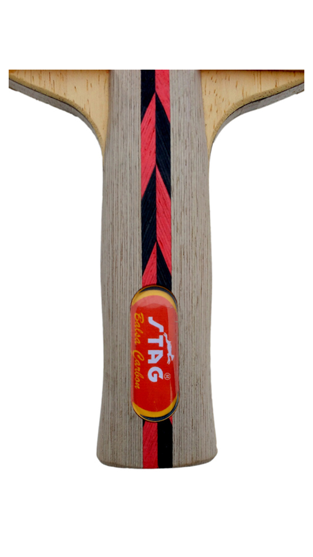 Stag Balsa Carbon Gen Ii Tec Table Tennis Racquet-Black And Red