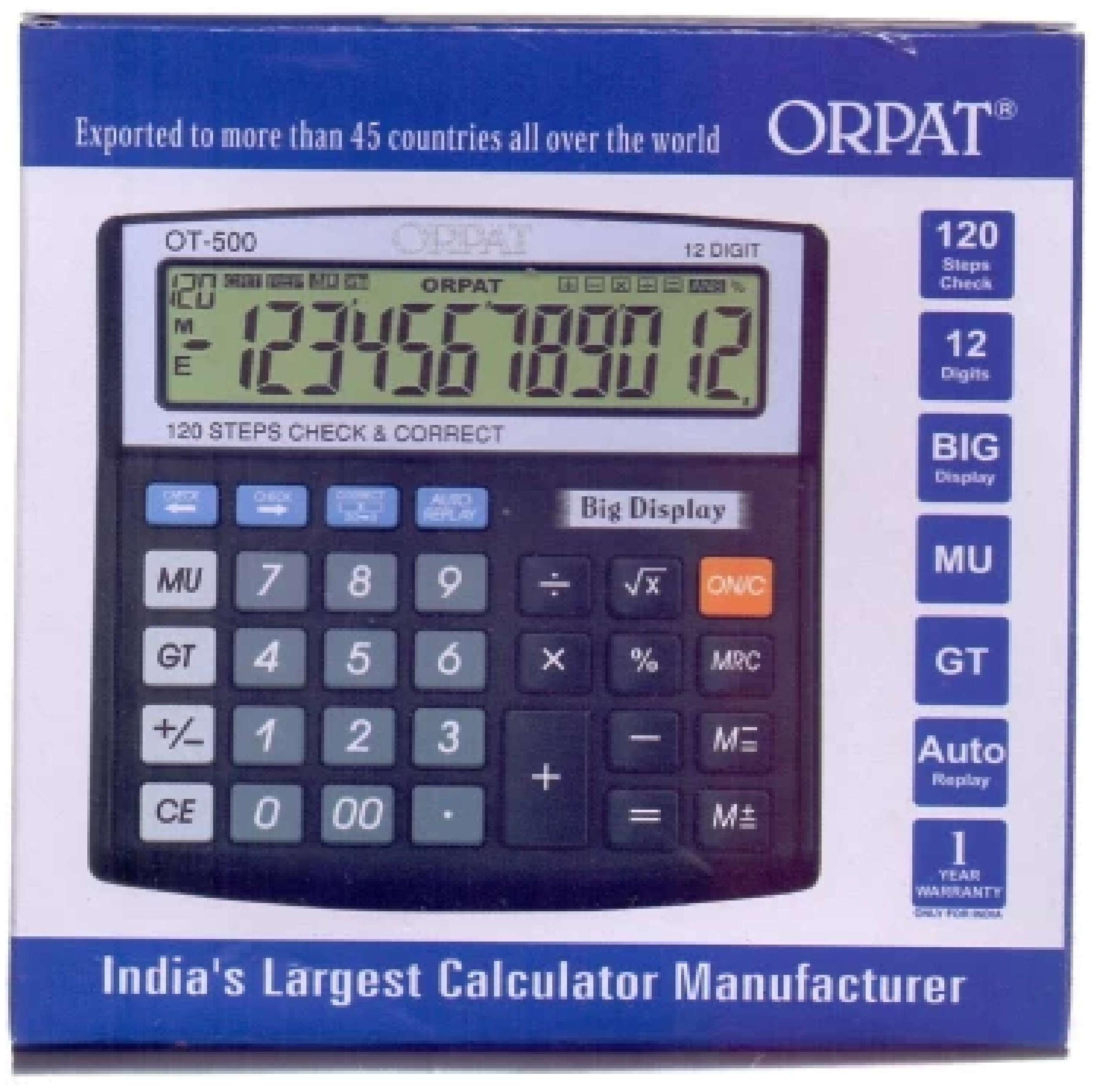 Orpat OT512GT Calculator Rs.198 Discount Dukan Shopping Deals