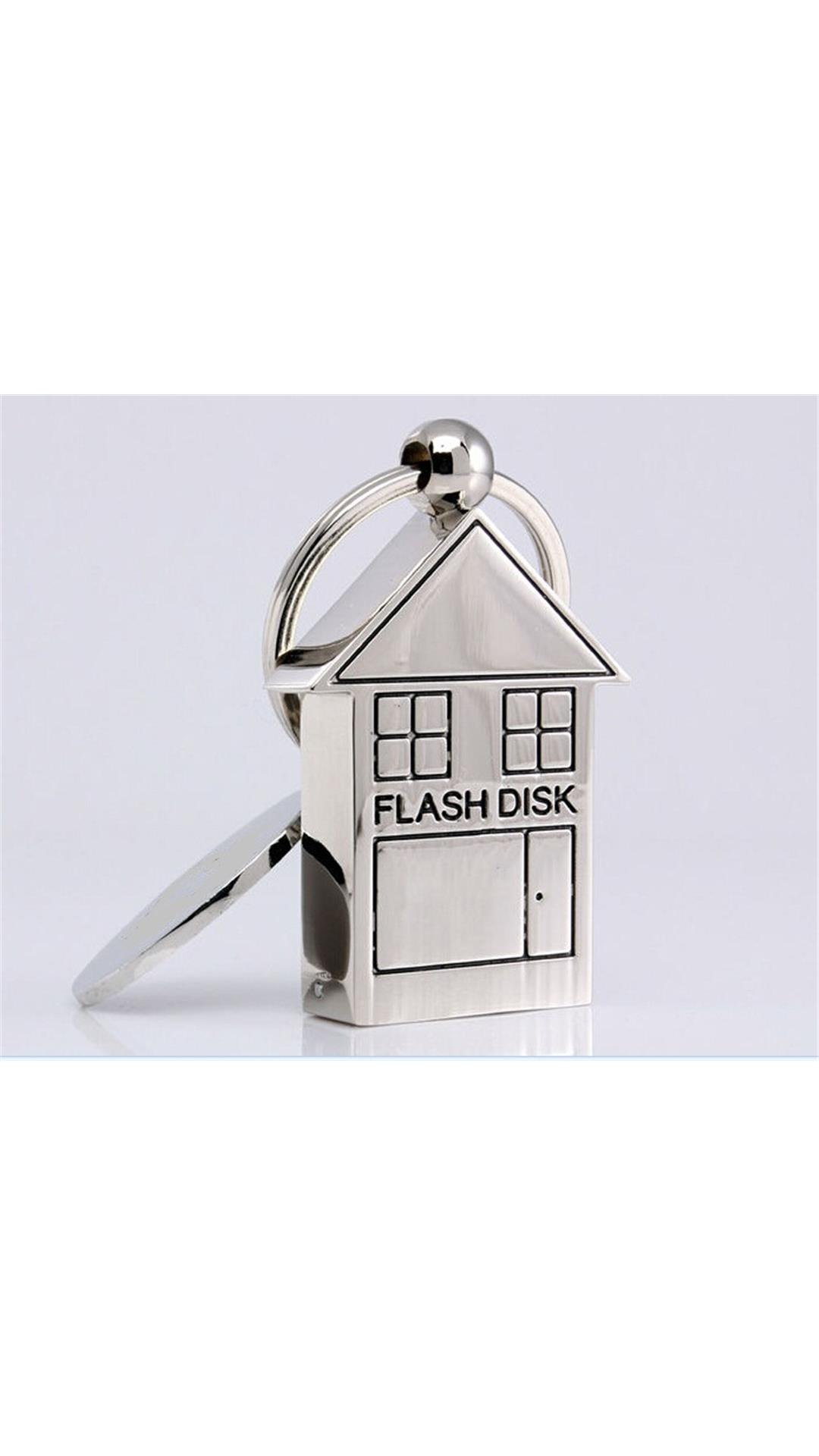 eShop Metal Home Shape Designer 4 GB  Pen Drive (Silver) 