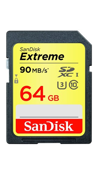 Sandisk 64GB SDXC Class 10 (90MB/s) Memory Card
