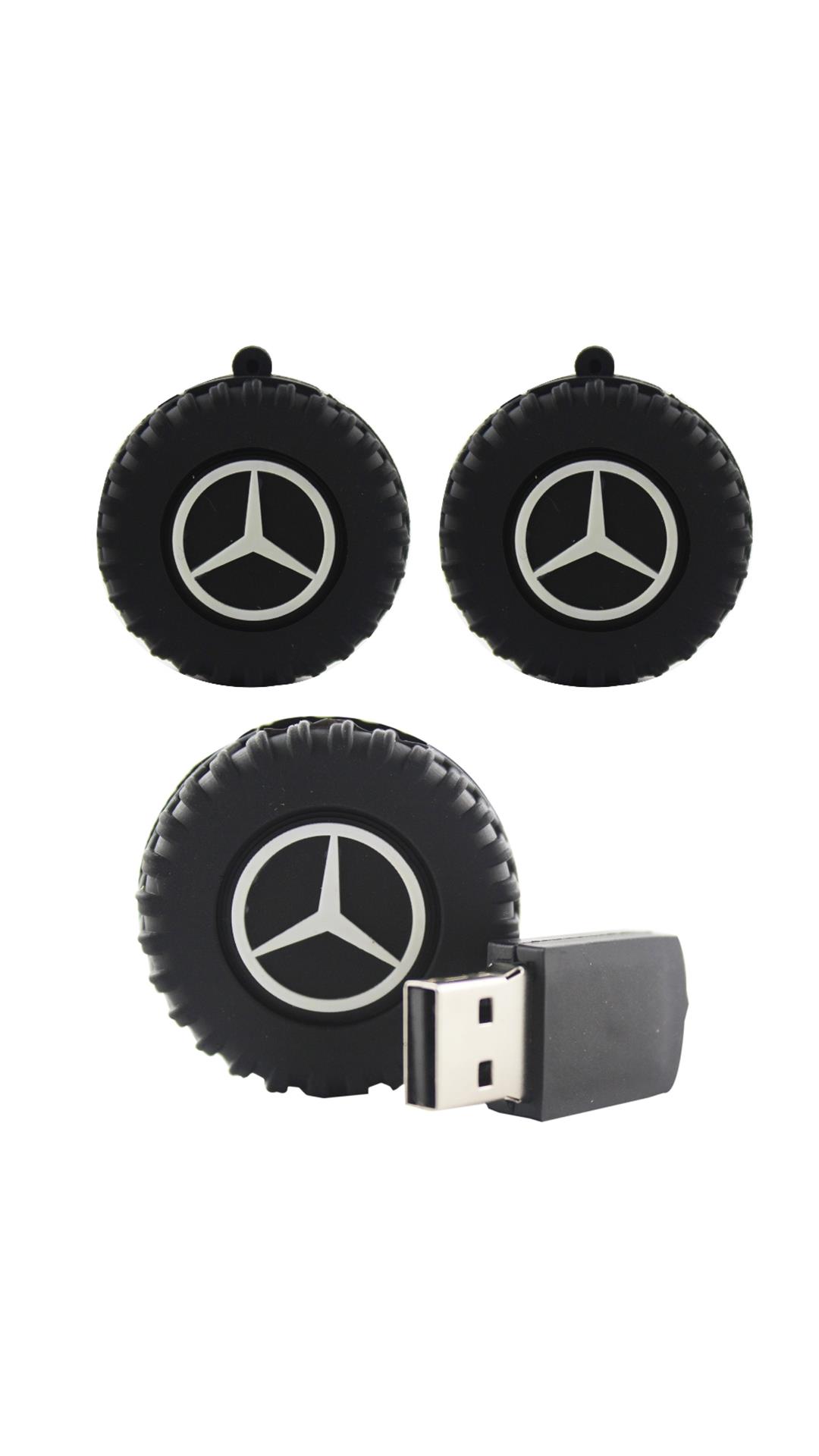 Shopizone Mercedes Wheel USB 2.0 32 GB Designer Pen Drive