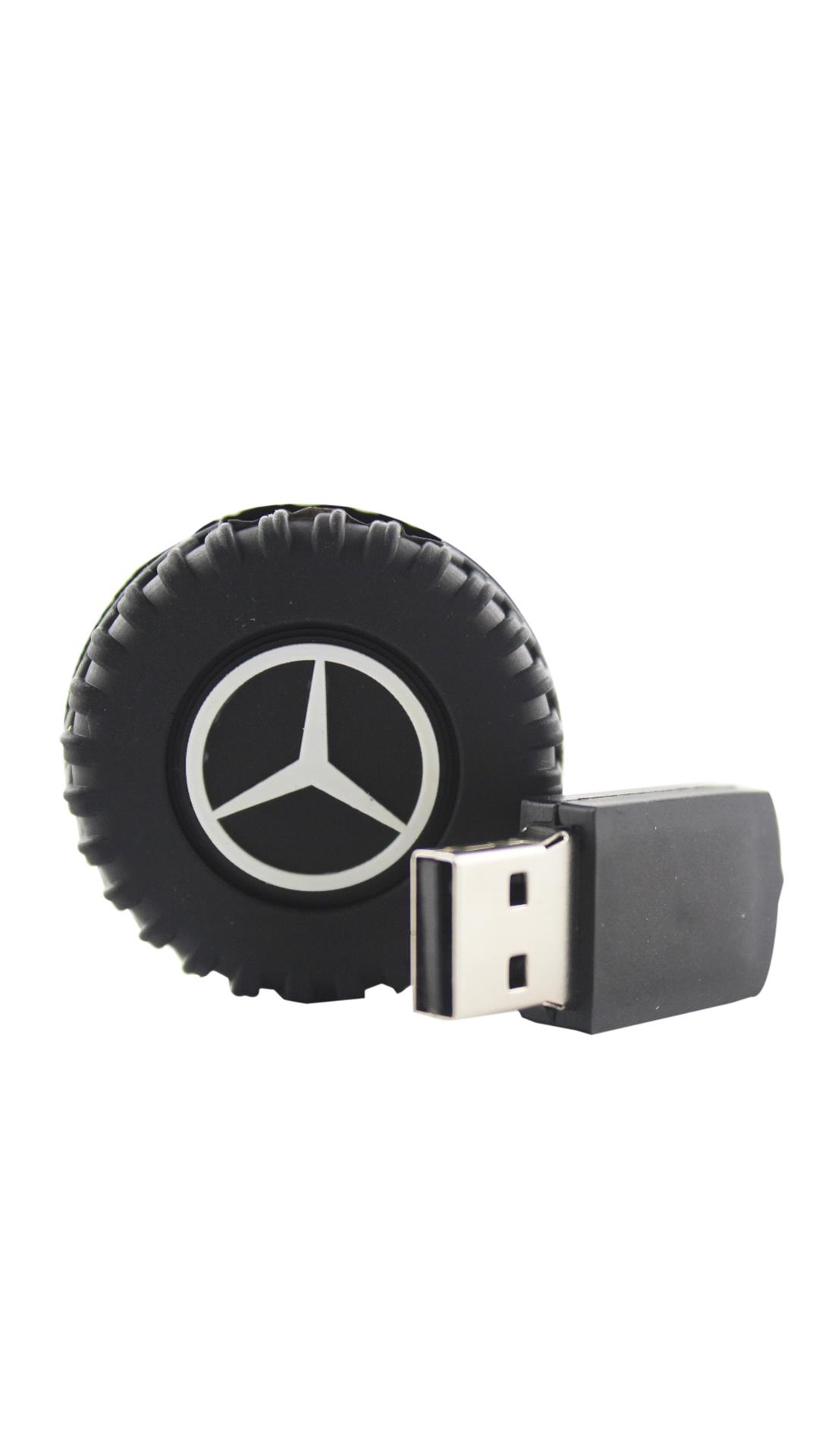 Shopizone Mercedes Wheel USB 2.0 32 GB Designer Pen Drive