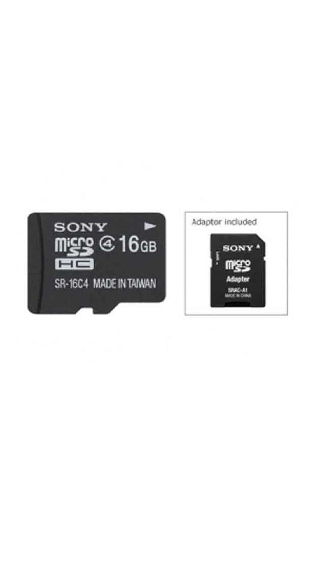 Sony Micro SDHC 16 GB Memory Card With Adapter