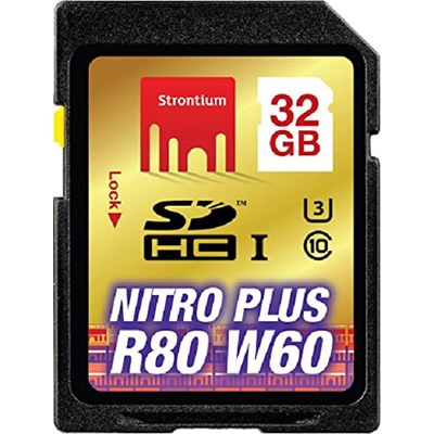 Strontium Nitro plus 32 GB MicroSDHC UHS Class 3 80 MB-s