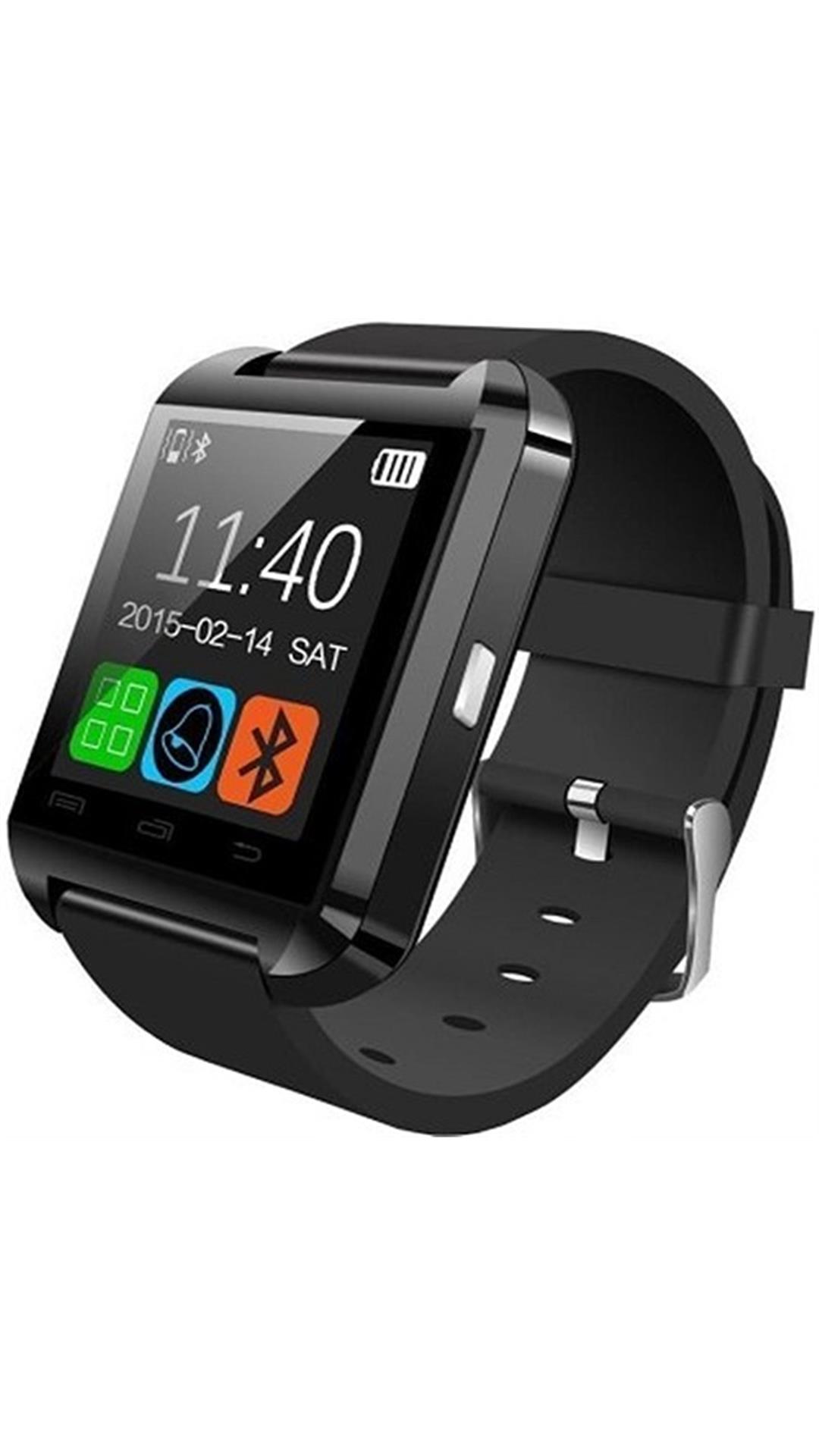 Jas U8 Black Dial Smart Watch