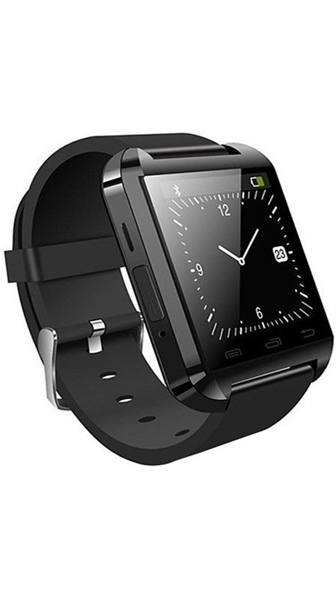 Jas U8 Black Dial Smart Watch