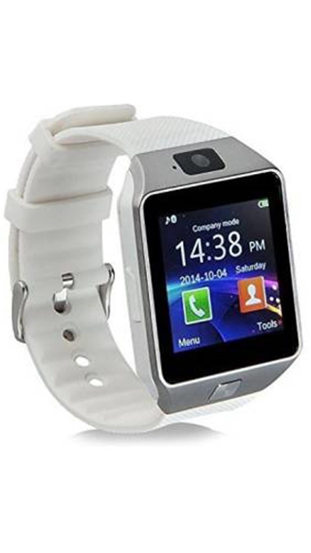 PredictWay T30 White Strap Smartwatch With Sim and Camera
