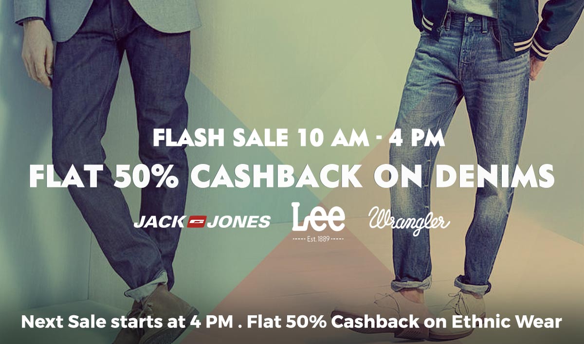 Men-Denims | Flat 50% Cashback